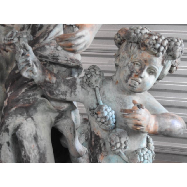 1920s Art Deco Italian Bronze With Women and Children For Sale - Image 5 of 11