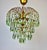 Vintage Crystal Chandelier – 1960s Hand Green Drop Crystals For Sale - Image 9 of 17