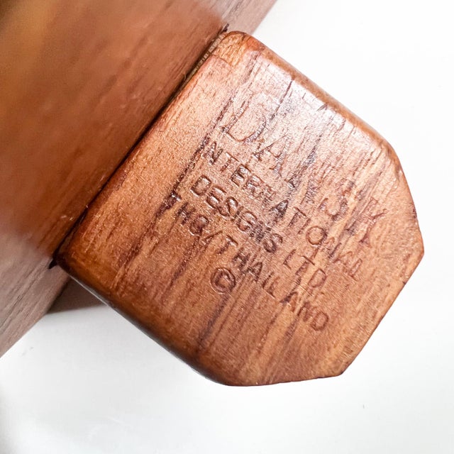Dansk Designs 1970s Dansk Inter Designs Knife Block Teak Wood Thailand For Sale - Image 4 of 10