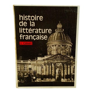 1966 Edition History of French Literature Written In French For Sale