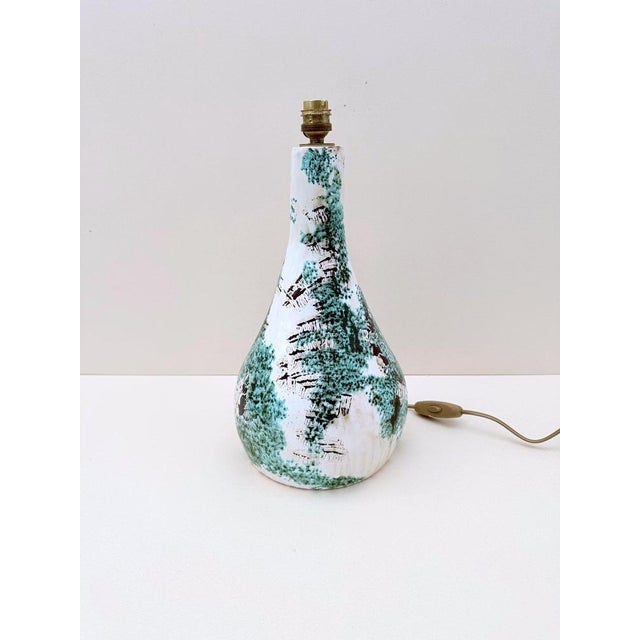 Glazed Ceramic Lamp Base, 1970s For Sale - Image 6 of 6
