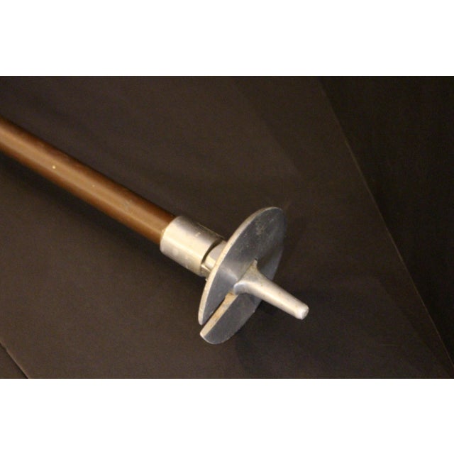 Mid 20th Century Mid-20th Century English Steel Shooting Stick or Hunting Walking Stick For Sale - Image 5 of 5