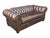 1960s Vintage Chesterfield Leather Sofa With Tufted Back and Rolled Arms – Warm Brown Patina For Sale - Image 5 of 15