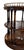 Traditional Theodore Alexander 3-Tier Leather & Wood Side Table For Sale - Image 3 of 13