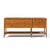 John Keal for Brown Saltman Style Mid Century Mahogany and Cane Console Credenza This credenza measures: 72 wide x 19 deep...