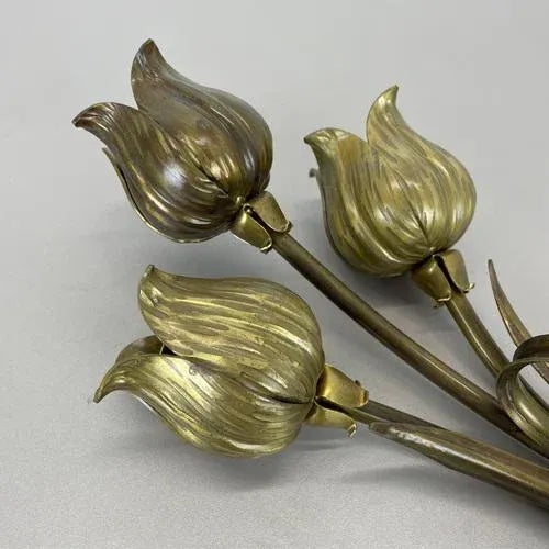 Italian Flower Theatre Wall Light in the style of Gio Ponti, 1970s For Sale - Image 10 of 18