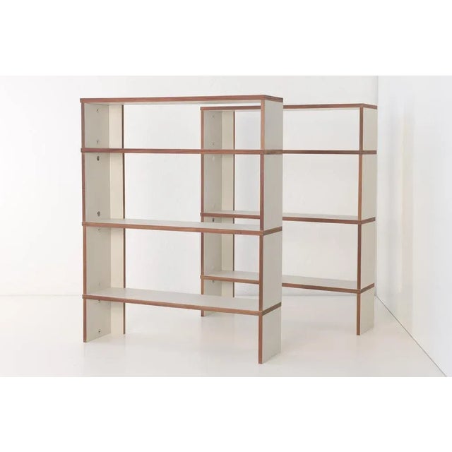 1950s M 125 Shelves by Hans Gugelot for Bofinger, 1950s, Set of 2 For Sale - Image 5 of 15