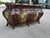 Stunning antique Hand-Painted French Bombe Buffet Louis XV, a type of decorative chest cabinet known for its outward-...