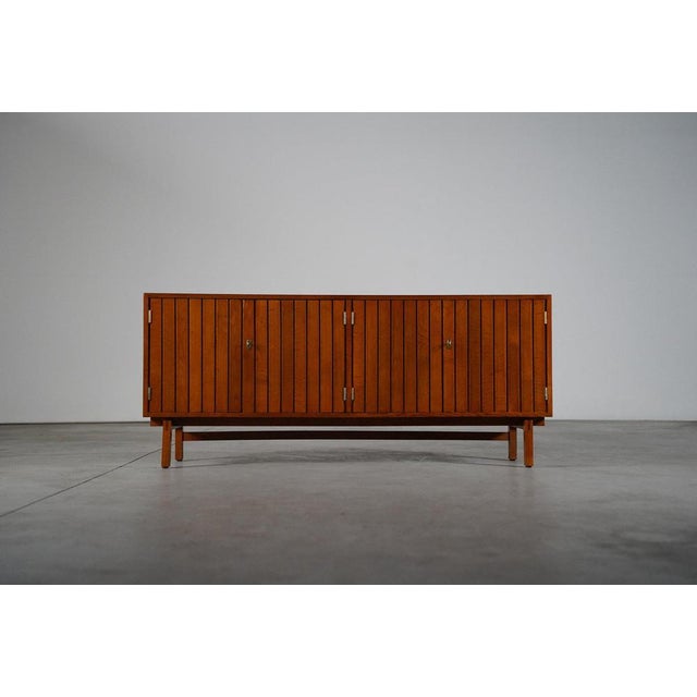Slatted Teak Sideboard, Germany, 1970s For Sale - Image 3 of 18