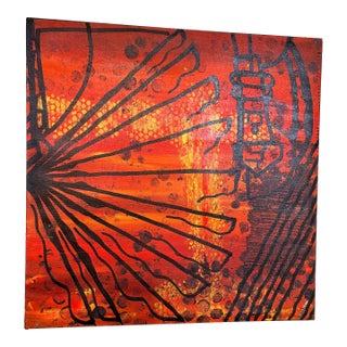 Abstract Acrylic on Canvas, Kevin Callison, 2017, Festival Series For Sale