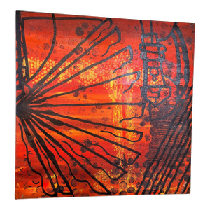 Abstract Acrylic on Canvas, Kevin Callison, 2017, Festival Series