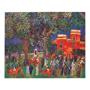 1947 After Raoul Dufy "Paddock", Vintage Period Swiss Offset Lithograph