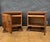 Art Deco Nightstands with Figured Wood Veneer, 1940s, Set of 2 For Sale - Image 10 of 18