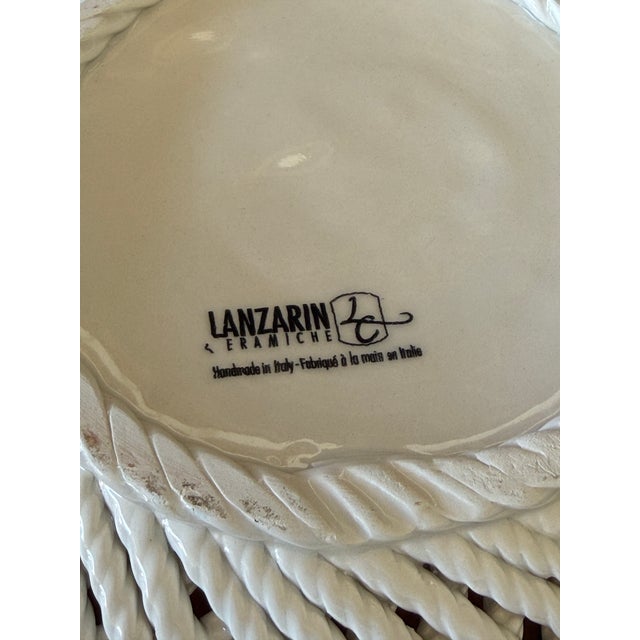 Late 20th Century Handcrafted Italian Ceramic Lemon Basket Bowl by Lanzarin Ceramiche For Sale - Image 5 of 12