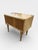 Mid-Century Bedside Table with Drawers in Maple Veneer with Brass Handles and Glass Top, Germany, 1950s-1960s For Sale - Image 4 of 9