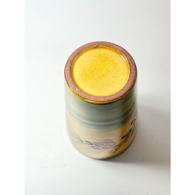 Yellow Terre E Provence 8 Yellow & Green Ceramic Tumbler Drinking Glasses For Sale - Image 8 of 8