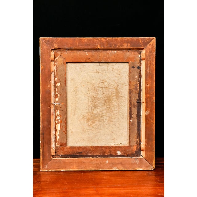 Opulent English Portrait of 18th Century Man Antique Oil Painting in Ornate Gold Frame Home Wall Decor For Sale - Image 13 of 14