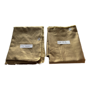 Heavyweight Striped Fabric With Gold Tone Shimmer
