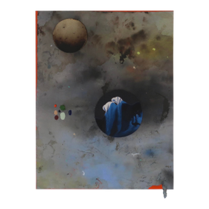 "Cosmic Silence" Contemporary Abstract Mixed Media Painting by Casey R Klein