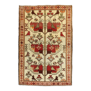 Vintage Zabihi Collection Persian Pictorial Rug