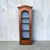 Early 20th Century Antique Tall Wood Wall-Hanging Display Cabinet With Arched Wire Mesh Door For Sale - Image 5 of 9
