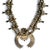 Vintage Zuni Squash Blossom Sterling Silver Turquoise Necklace With Earrings Set For Sale - Image 9 of 12