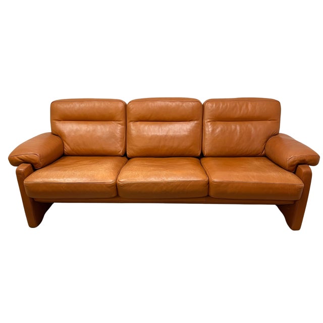 Living Room Set: Sofa, Lounge Chairs, and Ottoman. Introducing the De Sede 70 collection, a stunning set of vintage...