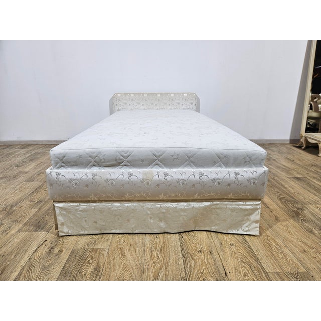 Vintage Single Upholstered Bed with Mattress and Frame, 1960s For Sale - Image 12 of 13