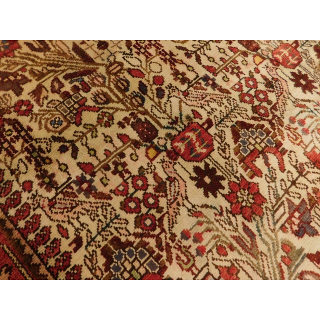 Textile Hand Made Persian Runner Rug 3'6"x 9'10" For Sale - Image 7 of 13