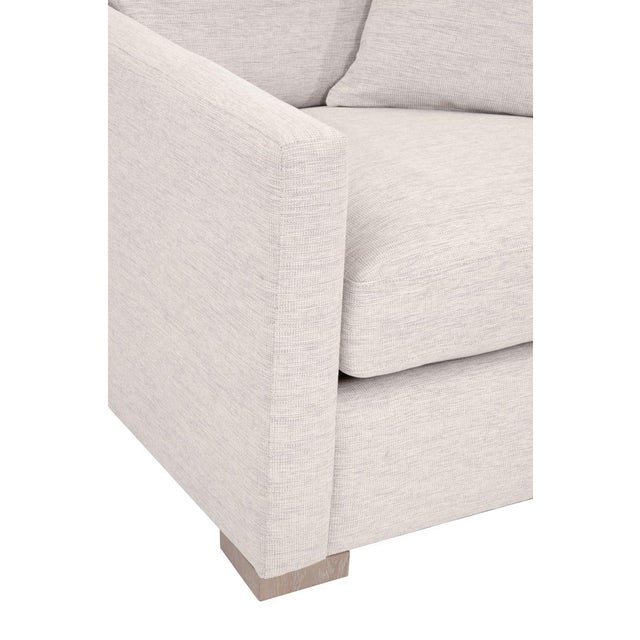 Wood Essentials For Living Clara Performance Fabric Slim Arm Sofa Chair For Sale - Image 7 of 7