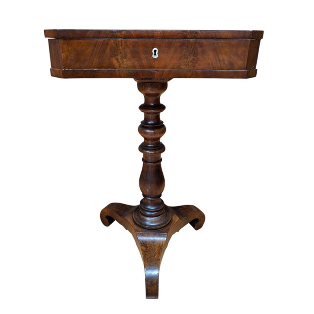 19th Century Mahogany Sewing Table For Sale In San Francisco - Image 6 of 9