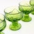 1970s Mid Century Modern Green Textured Coupe Cocktail Glasses - "Green Cabaret" by Tiffin Franciscan - Set of 5 For Sale - Image 4 of 9