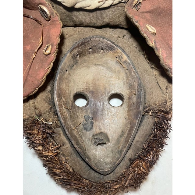 Share Vintage Handmade West African Cote d'Ivoire Dan Worn Ceremonial Wood Mask Mixed For Sale - Image 11 of 11