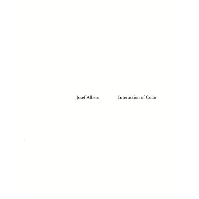 Josef Albers Josef Albers 1963 "Interaction of Color" Folder Vi-3 Left Side Silkscreen Print For Sale - Image 4 of 7