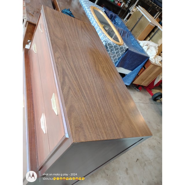 Mid 20th Century Kent Coffey Tempo Tallboy Mid Century Modern Dresser Chest of Drawers For Sale - Image 12 of 12