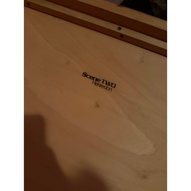 1980s Burl Wood Henredon Square Game Card Small Dining Table in Mint Condition For Sale In Chicago - Image 6 of 6