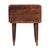 2020s Roasted Almond-Finish Mango Wood 2-Drawer Nightstand For Sale - Image 5 of 8