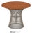 1960s Warren Platner for Knoll Walnut 24” Round End Table For Sale