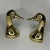 A pair of duck head brass bookends with a felted bottom. Both bookends have been polished, but could likely use some...