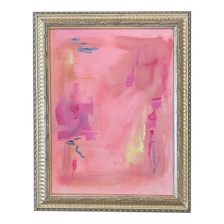 Abstract Painting Pink #1 by California Artist For Sale