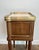1940s Pair of wood and brass side tables with Carrara marble tops in the style of Maison Jansen For Sale - Image 9 of 12