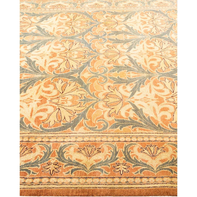 Solo Rugs Arts & Crafts, One-of-a-Kind Hand-Knotted Area Rug in Brown, 6' 2" x 9' 4" For Sale - Image 4 of 8