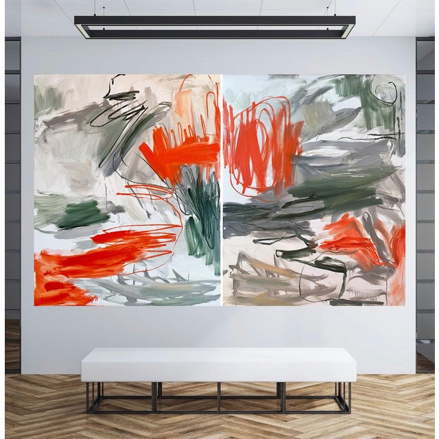 2020s Afterglow (Diptych) — 60x96 For Sale - Image 5 of 7