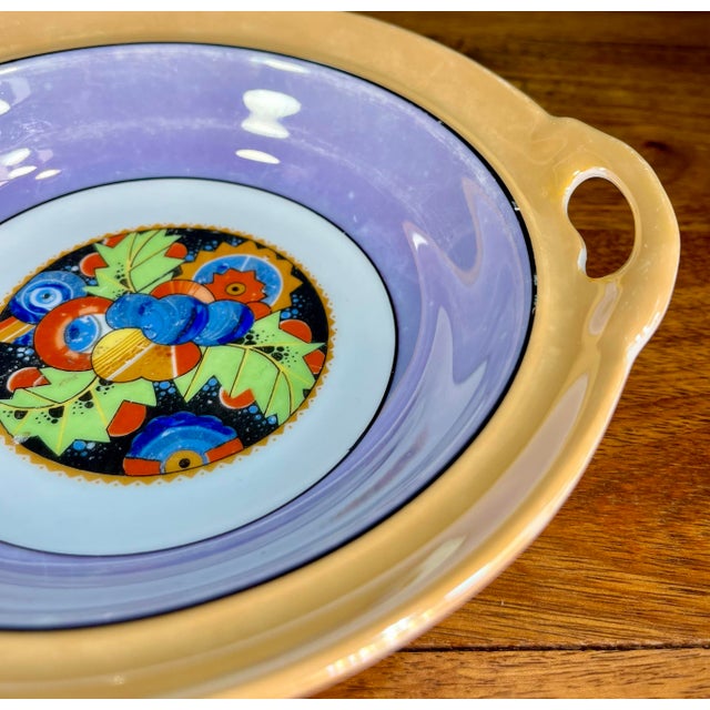 Early 20th Century Antique Celebrante (Germany) Handled Luster Bowl For Sale - Image 5 of 8