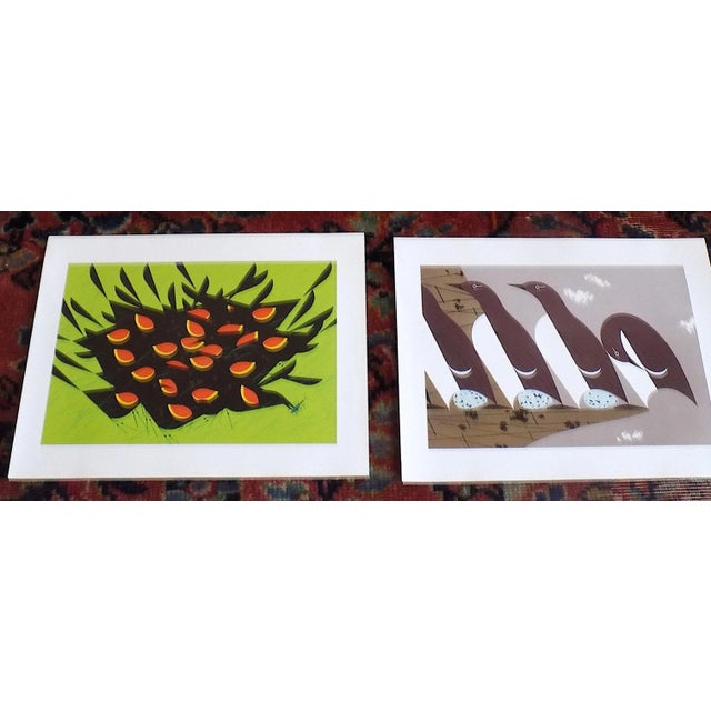 This set of nine (9) vintage abstracted modernist lithographs (offset) by the well known and well listed American artist...