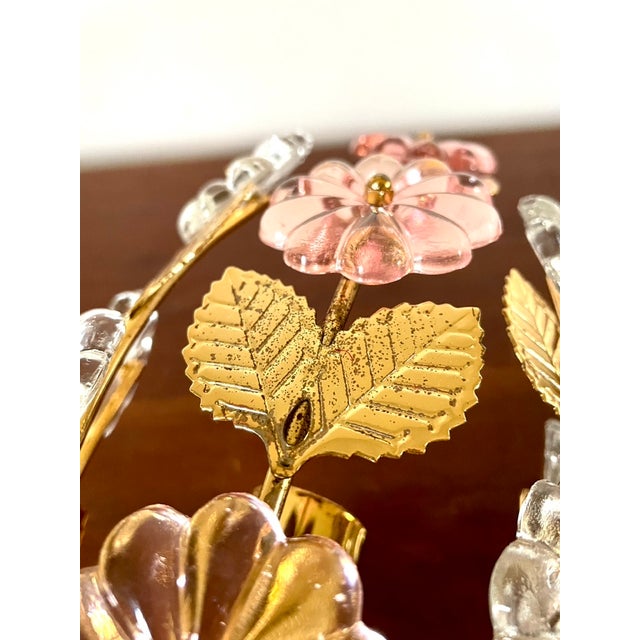 Pink Pink Flower Wall Sconce, Italy, 1990 For Sale - Image 8 of 10