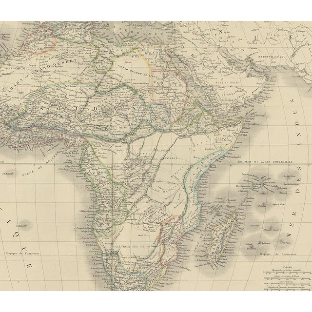 Antique Map of Africa by Lapie, 1842 For Sale - Image 4 of 5