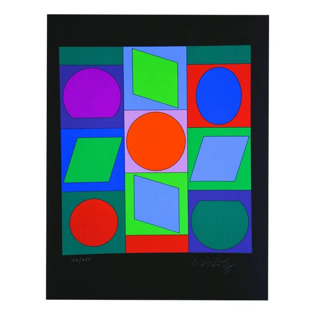Victor Vasarely, Microcosmos, 1979, Silkscreen For Sale