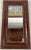 Antique Empire Flame Mahogany Ogee Mirror With Reverse Painted Panel For Sale - Image 9 of 9