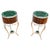 Antique French Malachite and Silvered Bronze Occasional Tables, 20th Century, Set of 2 For Sale - Image 13 of 13